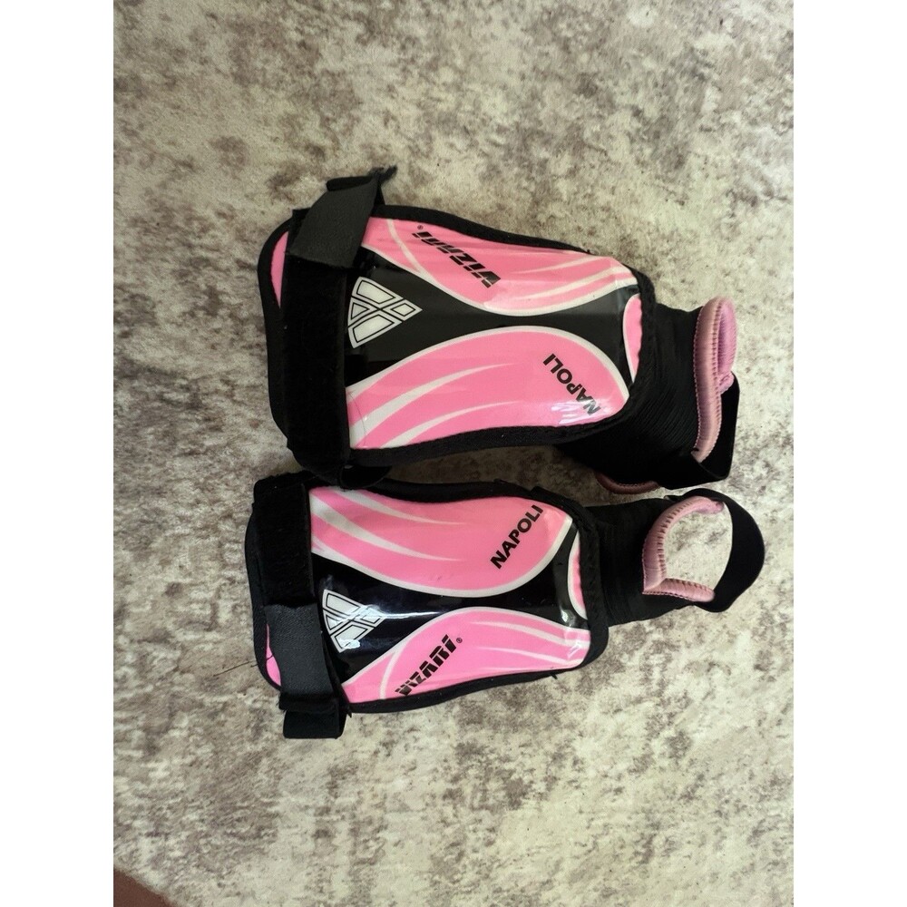 Youth Soccer Shin Guards XXS Pink Black Ankle Guards Kids Protective Gear